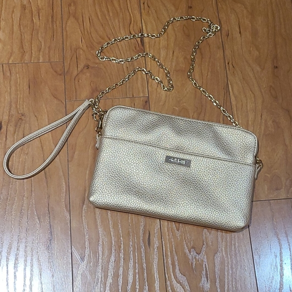 Jeanne Lottie Handbags - Jeanne Pink Lottie Gold wristlet